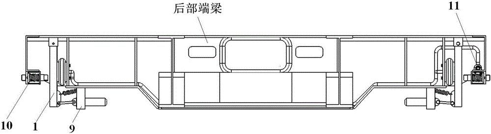 Road-railer two side clamping system