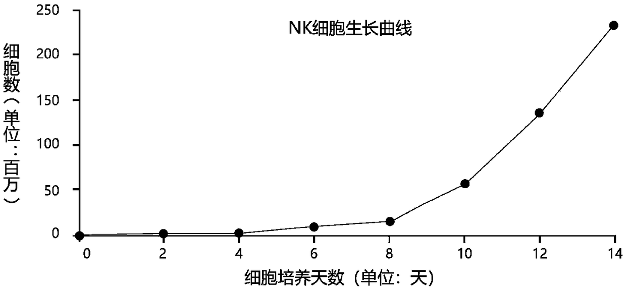 High-efficiency NK (natural killer) cell proliferation method