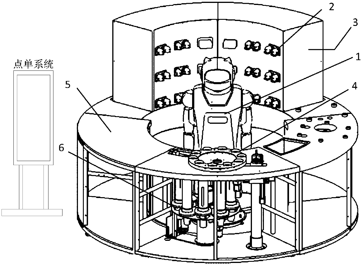 Automatic beverage making robot based on network and control method