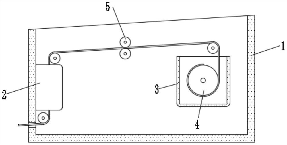 Fire hose winding device