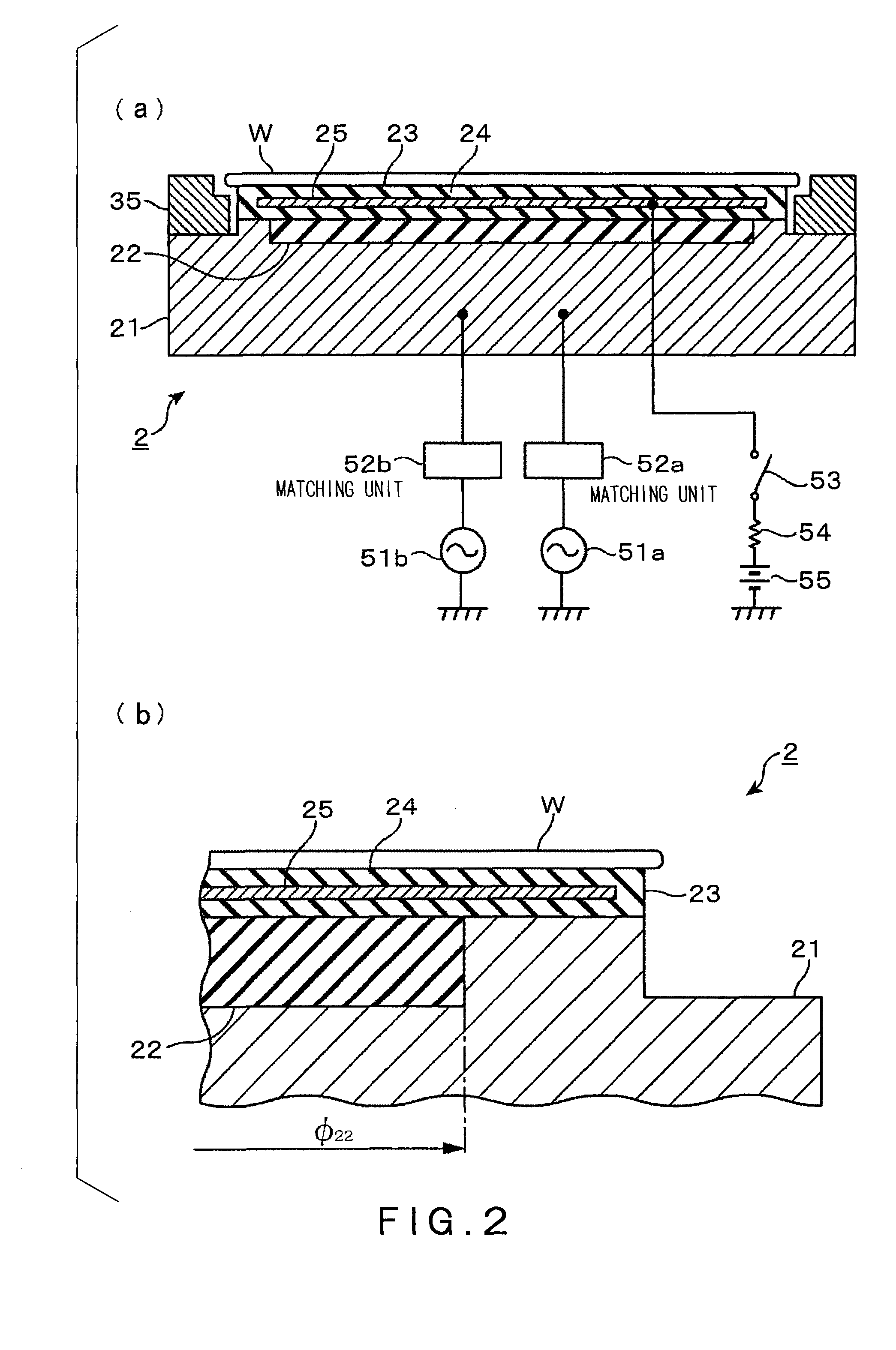 Table for use in plasma processing system and plasma processing system