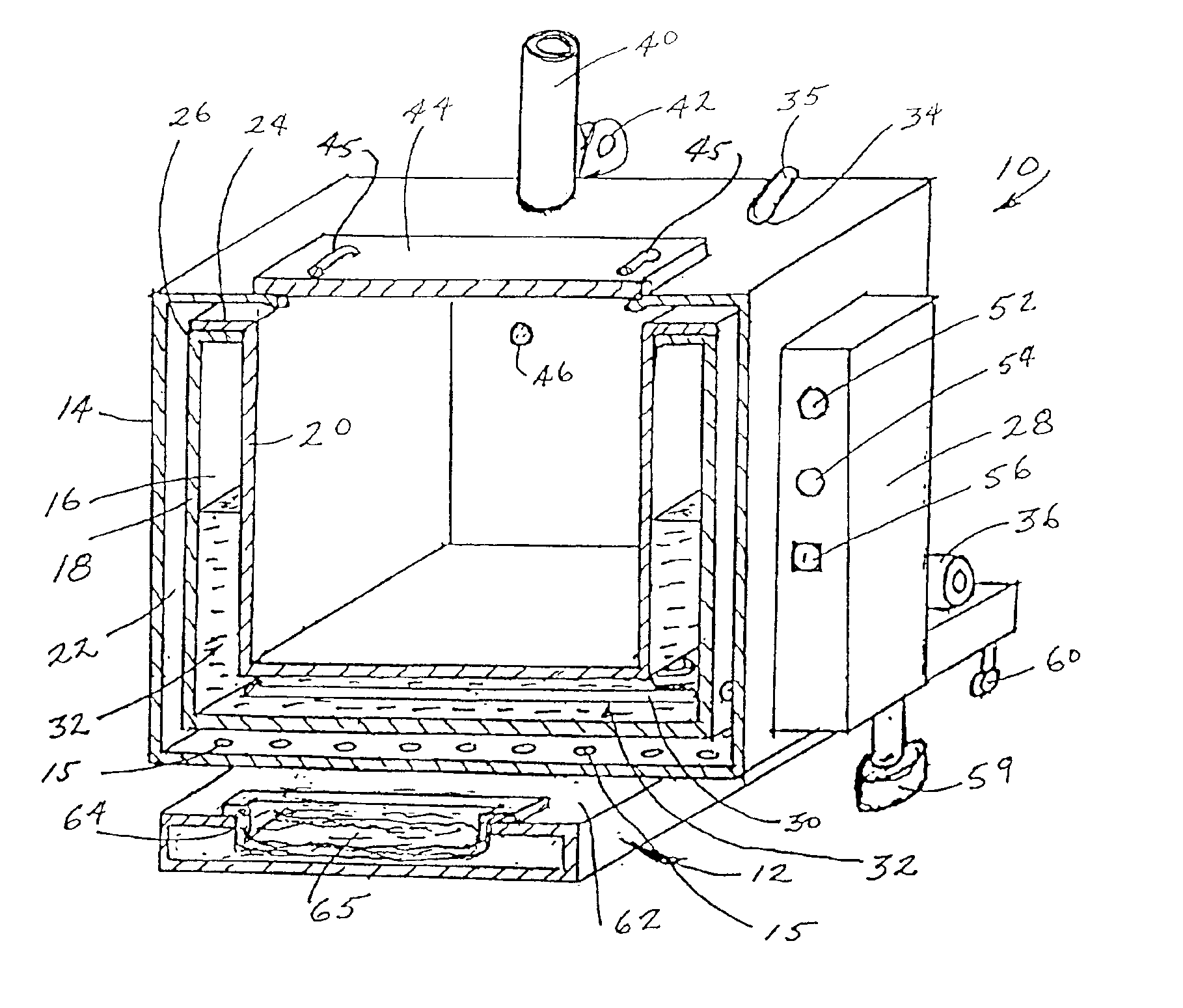 Compact wastewater cleaning apparatus