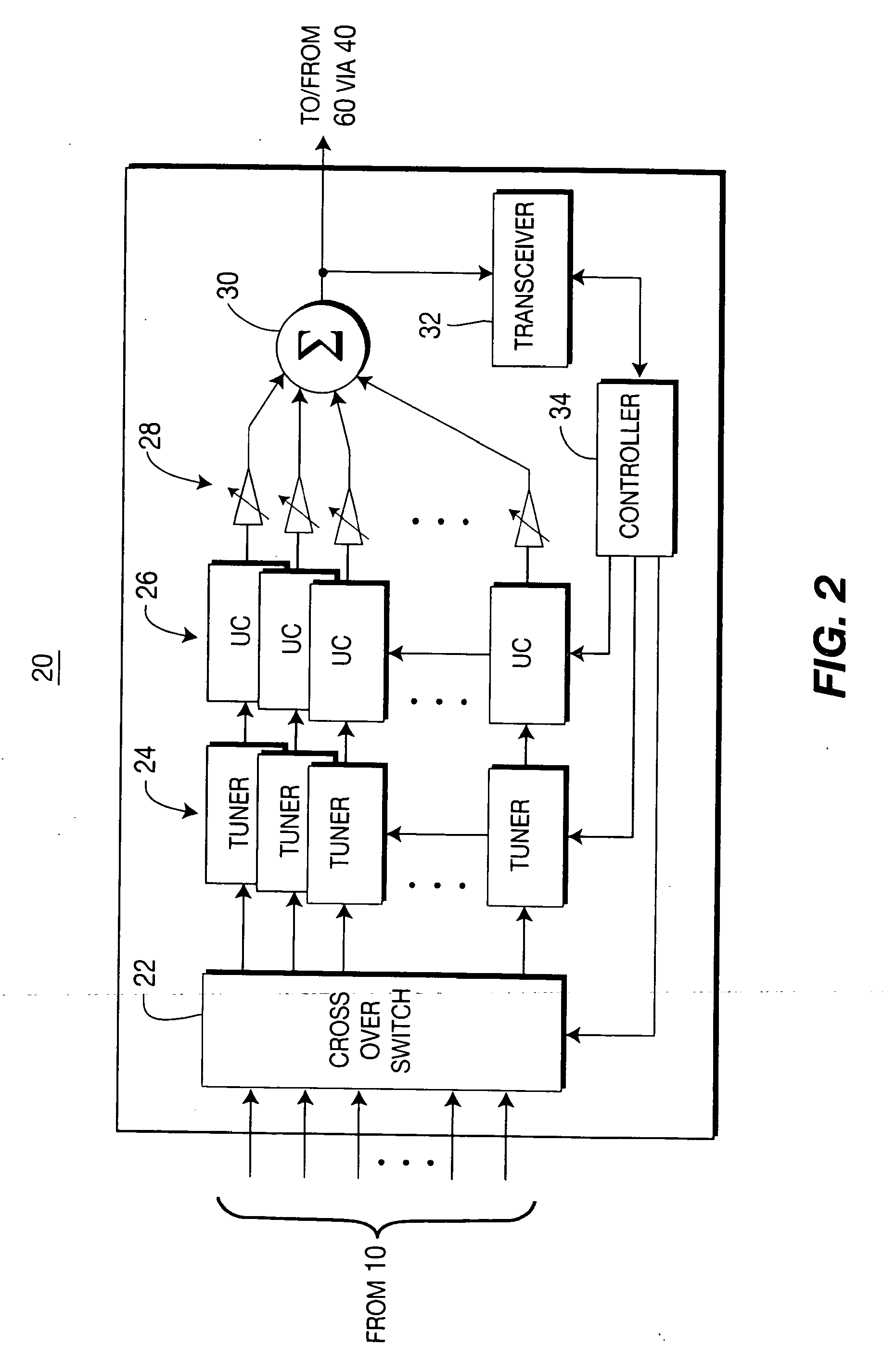 Two stage surge protection for single wire multi switch transceiver