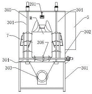 Bag opening machine for large bag