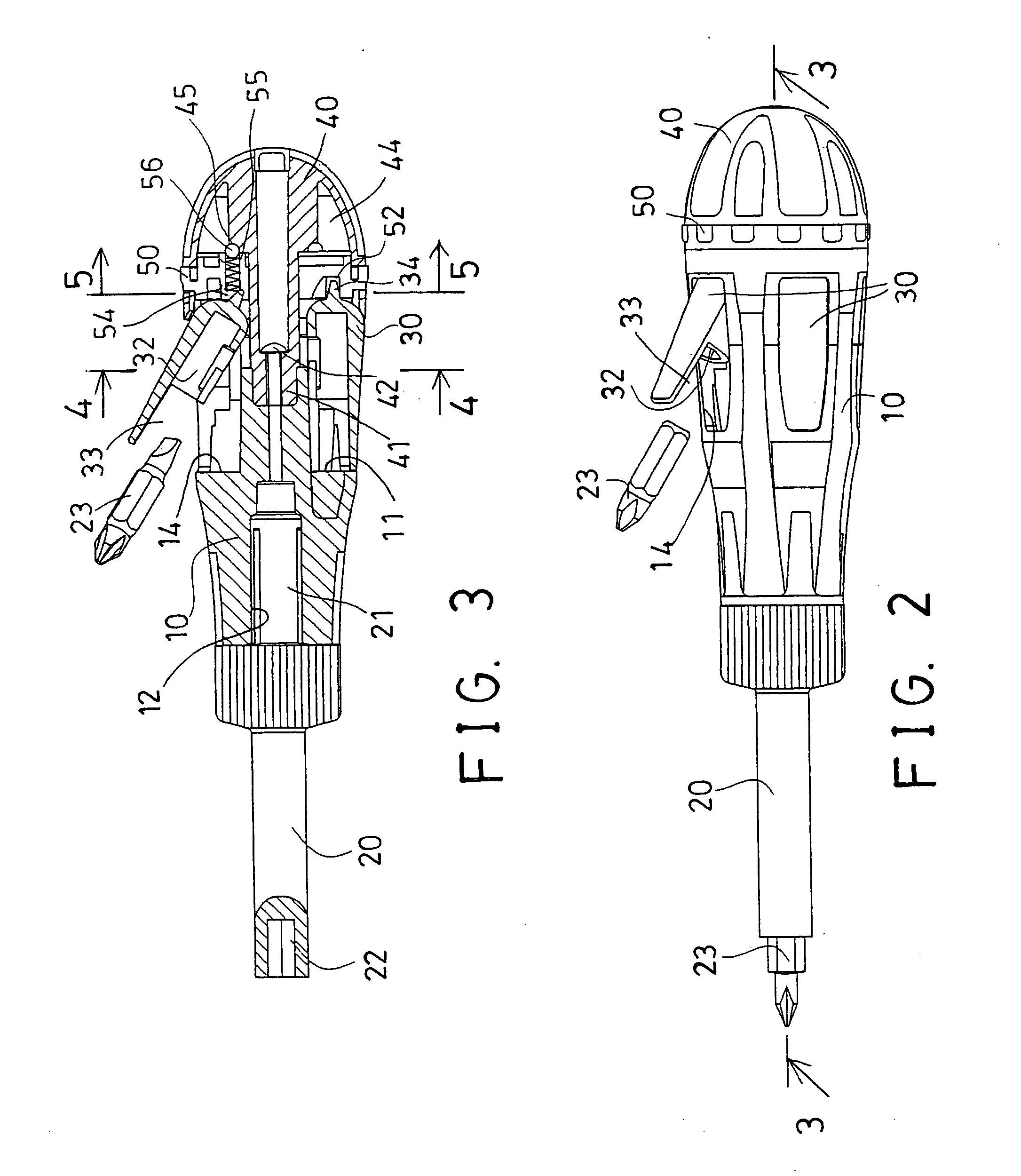 Tool handle having tool receiving structure