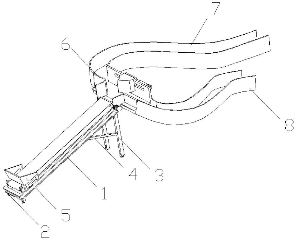 Cargo anti-retention conveyor and cargo conveying method.