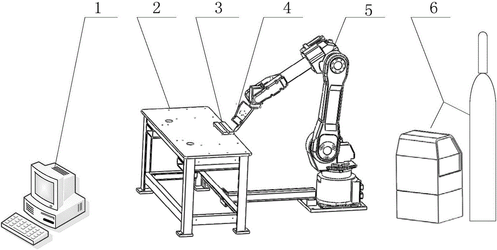 Laser vision guided automatic welding track tracking system and method