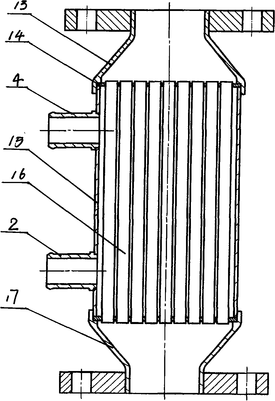 Waste gas high-efficiency cooling system with high EGR efficiency