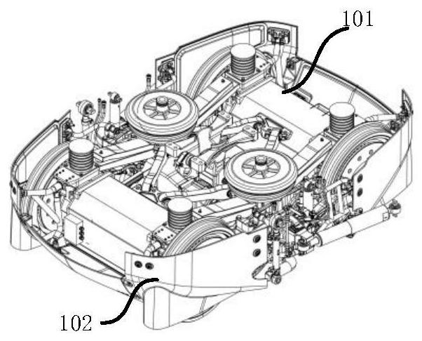 A bogie cabin and bogie system for rail vehicles