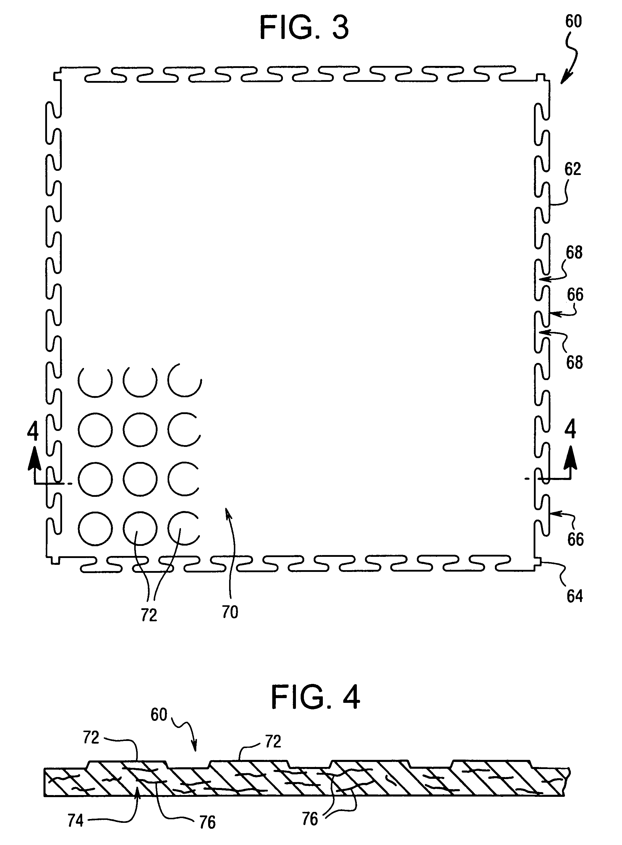 Product and process for producing a molded product from recycled carpet waste