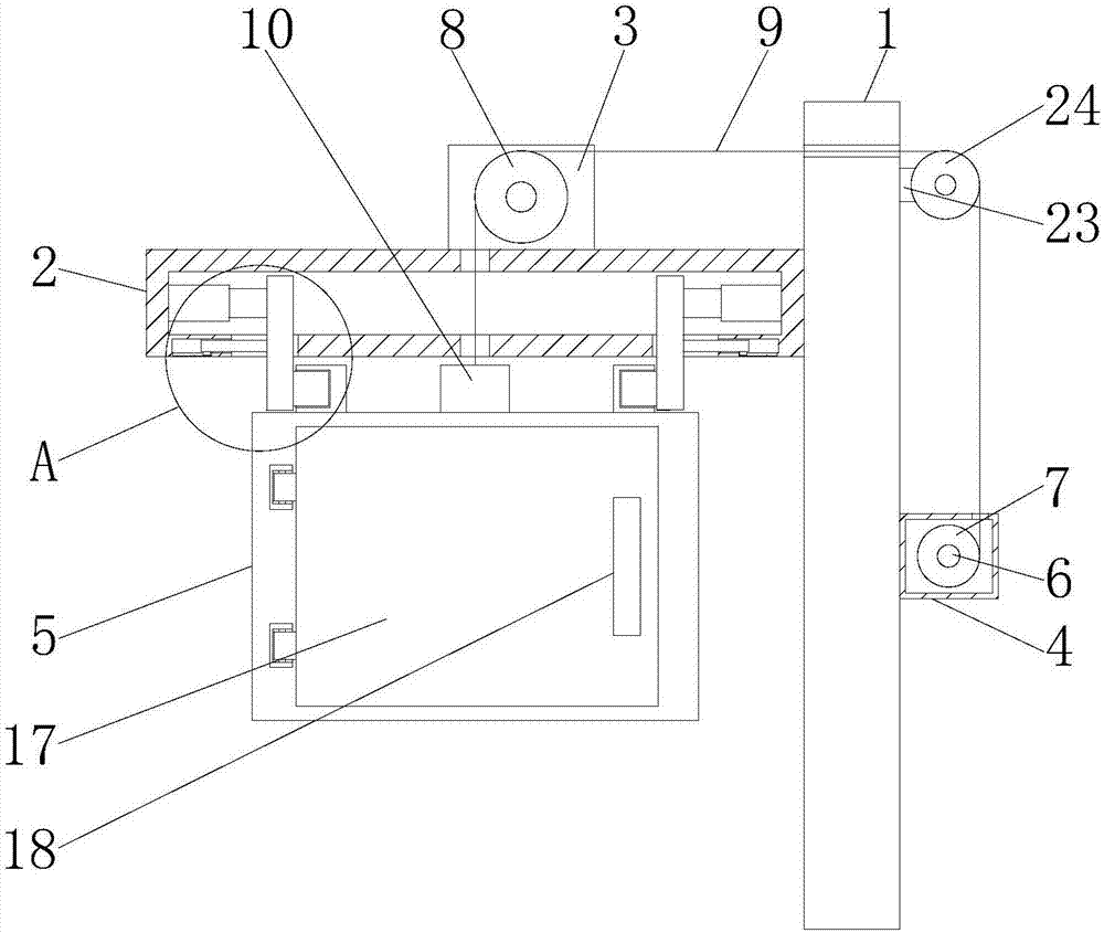 Outdoor hanging type electric cabinet for buildings