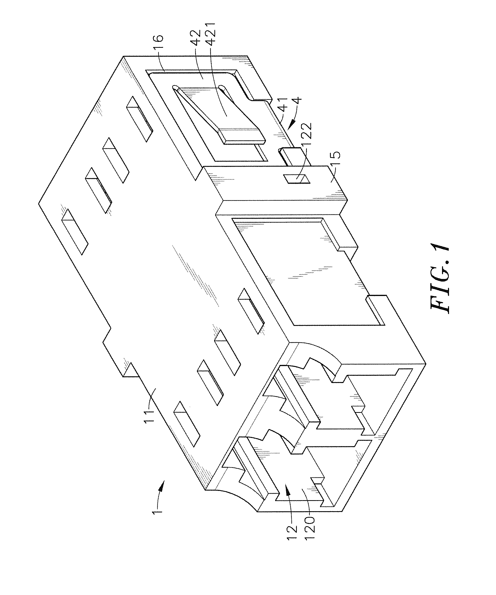 Mono-block type optical fiber adapter