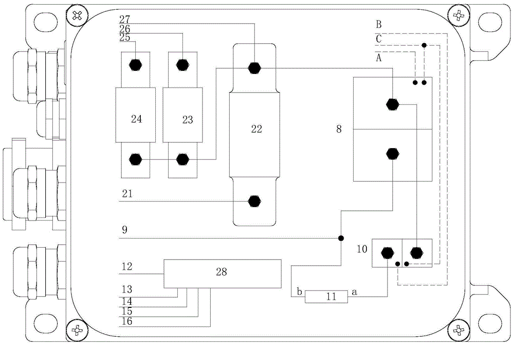 Electric automobile high voltage distribution box