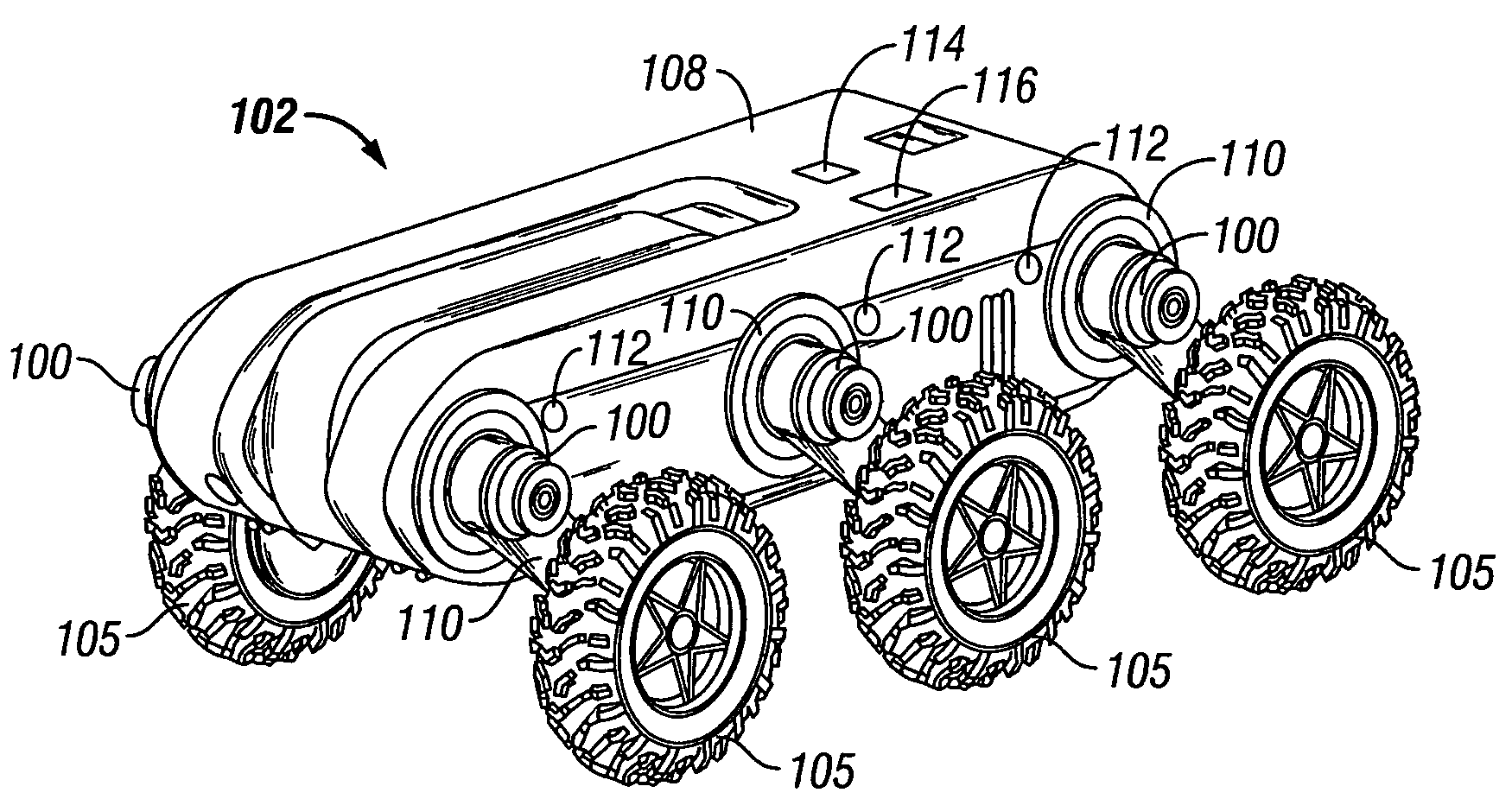 Articulated vehicle suspension system shoulder joint