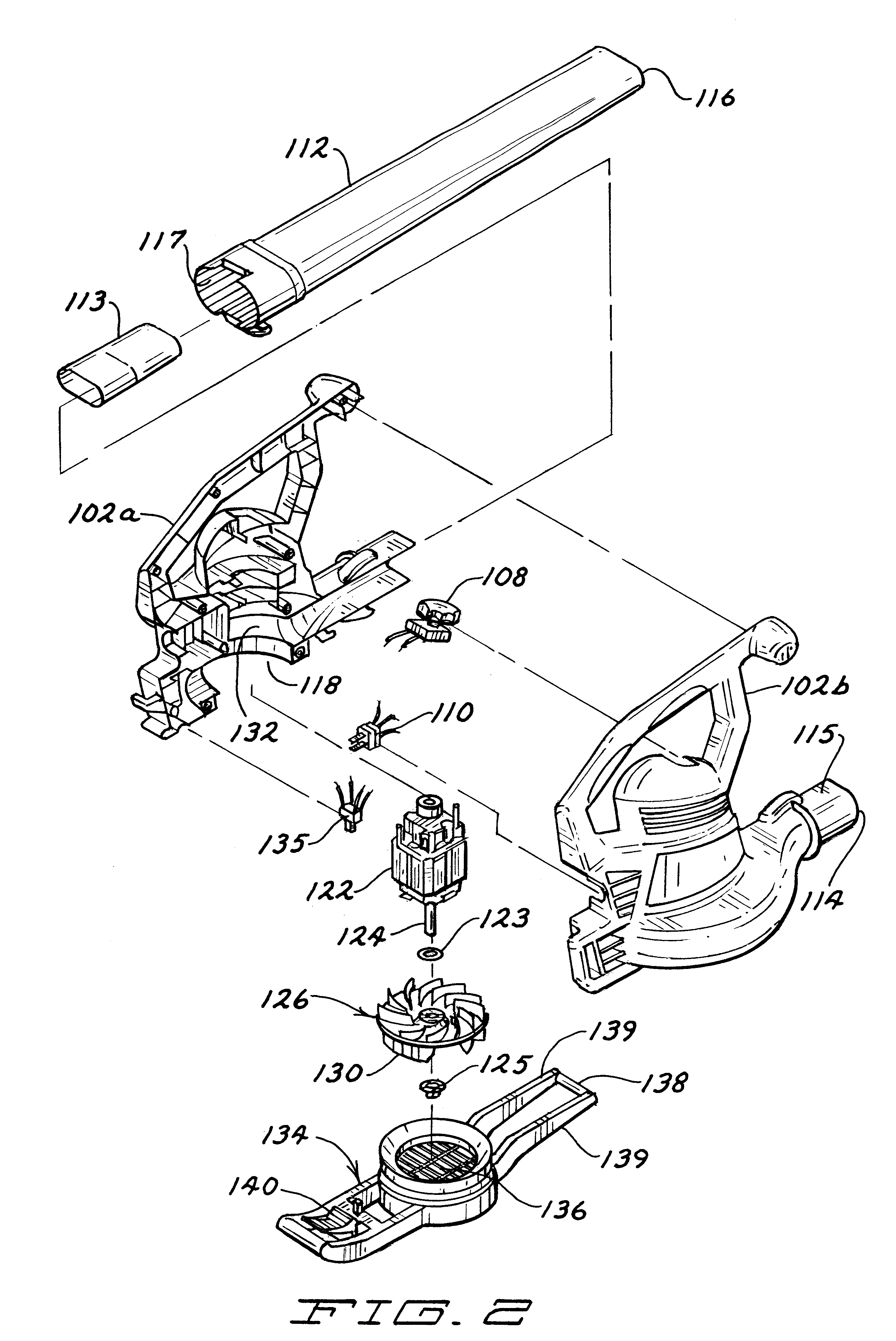 Portable blower/vacuum having air inlet cover attachable to blower tube