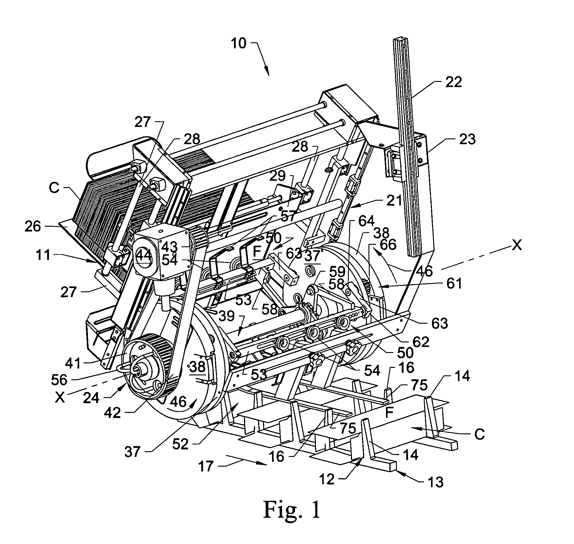 Rotary carton feeder