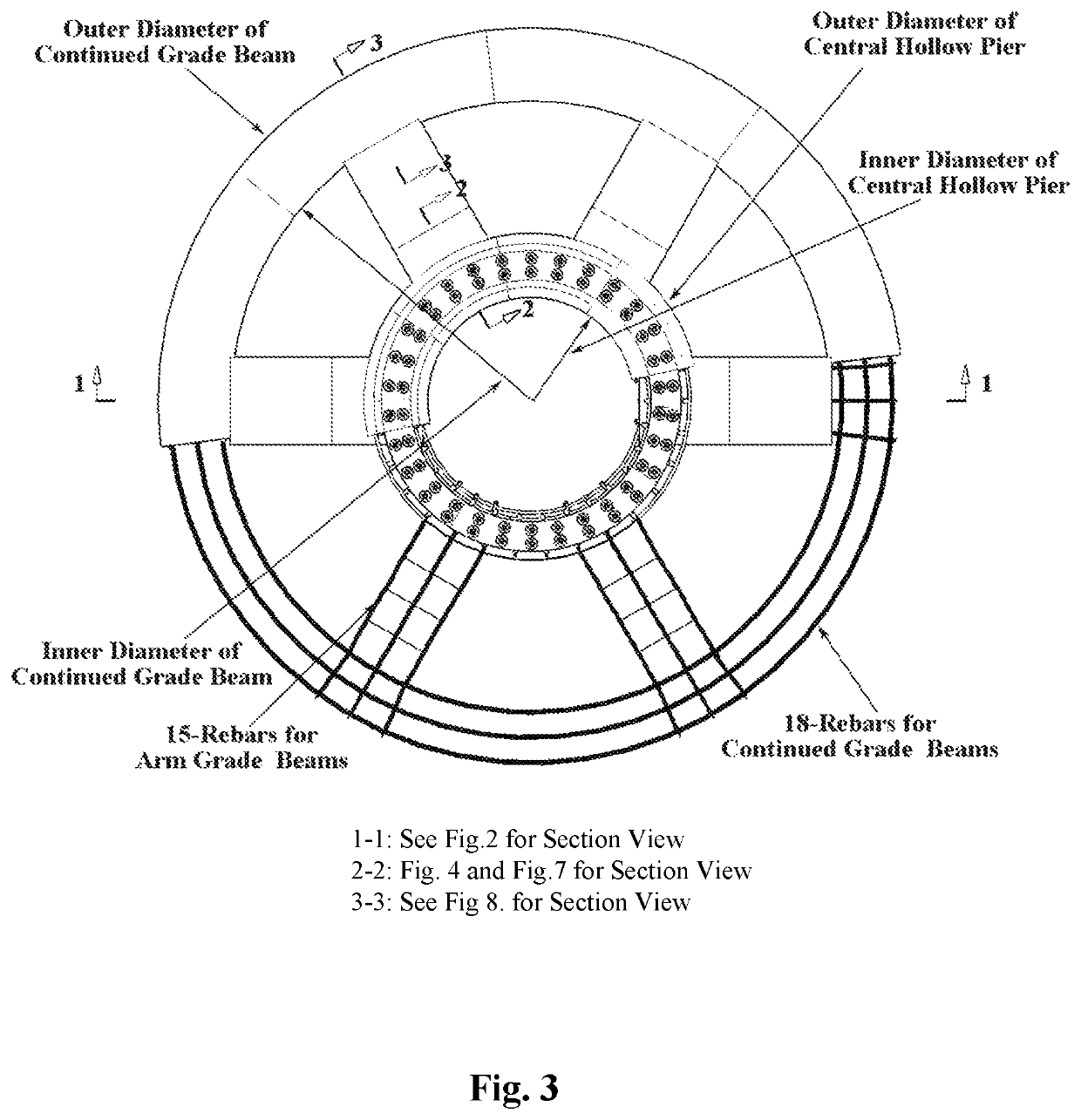 Tubular foundation for onshore wind turbine generators