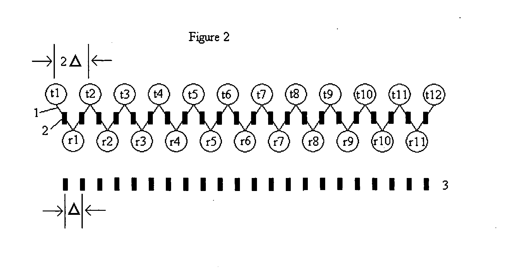 Interlaced linear array sampling technique for electromagnetic wave imaging