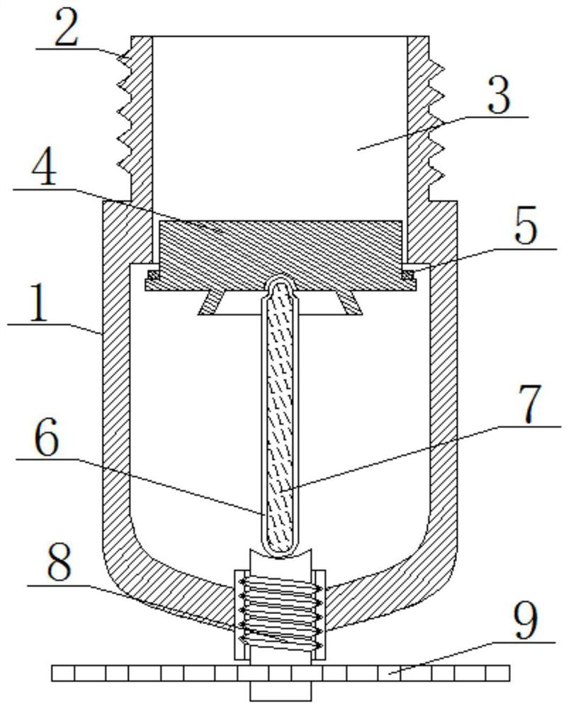 A winter antifreeze fire sprinkler head with high safety