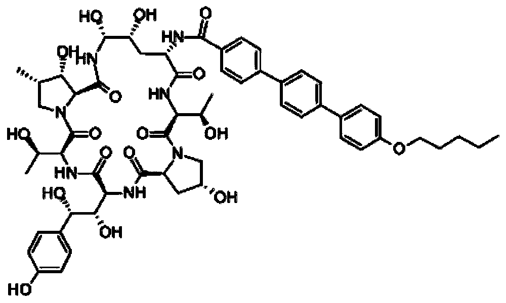 Preparation method of anidulafungin intermediate