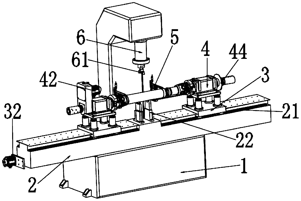 Transmission shaft straightening machine