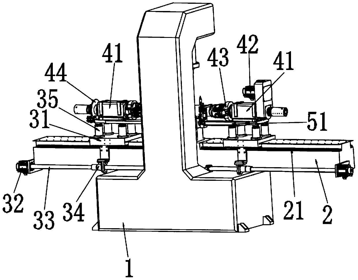 Transmission shaft straightening machine