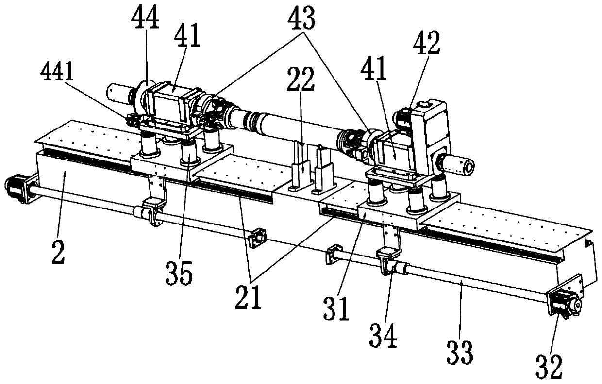 Transmission shaft straightening machine