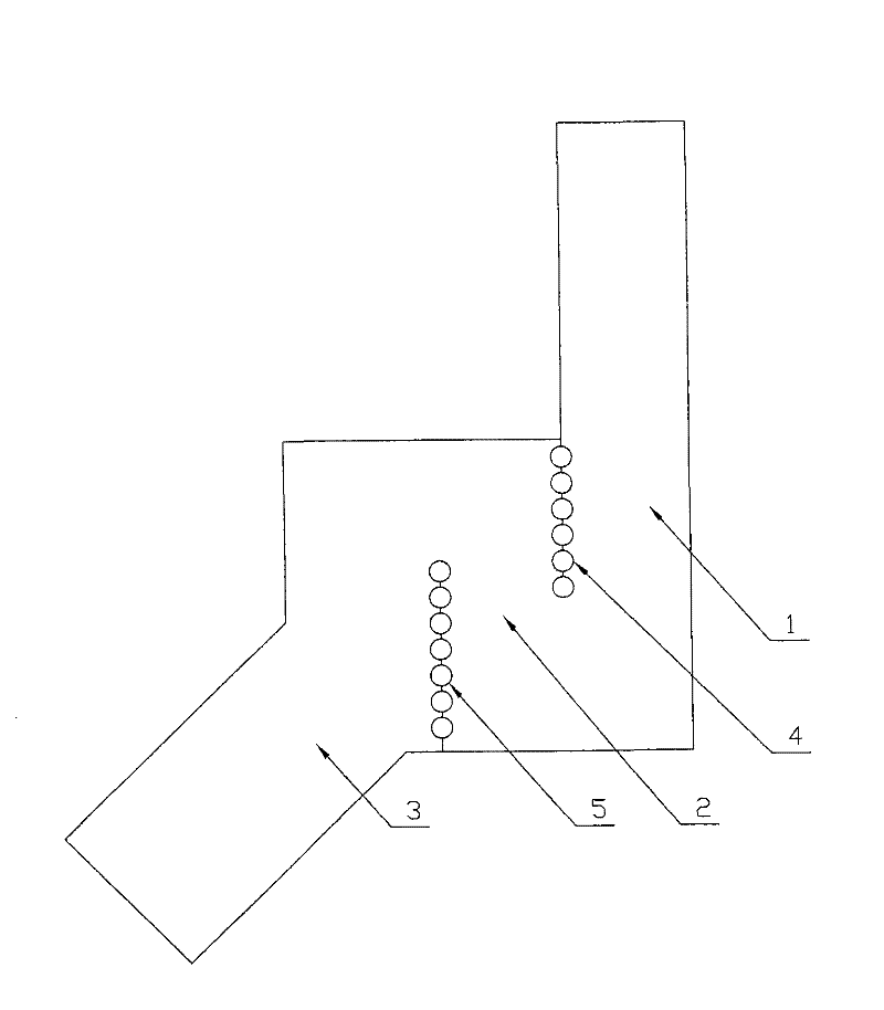 Cooling type clapboard for U-shaped stuff back-feeder