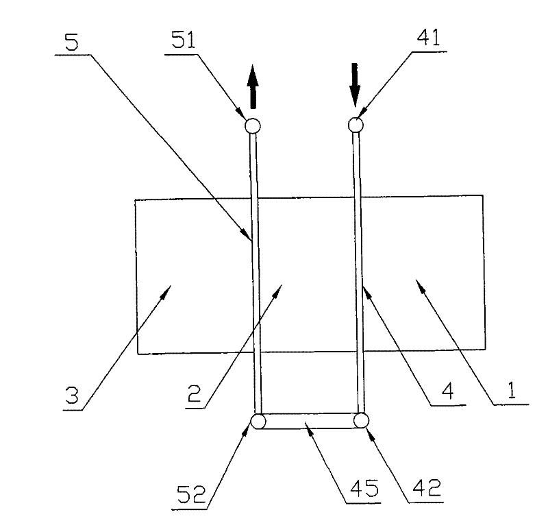 Cooling type clapboard for U-shaped stuff back-feeder