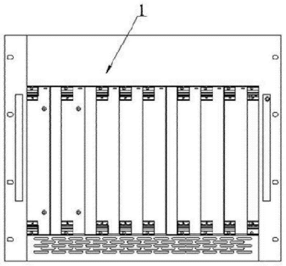 A forced-air cooling electronic chassis