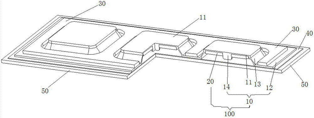 Notebook computer keyboard without bottom board