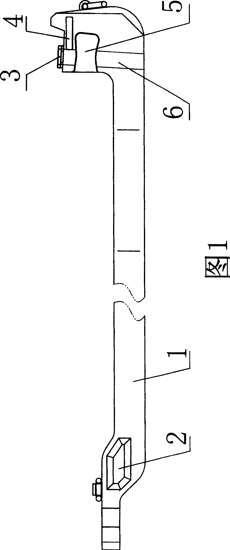 Hydraulic support push rod