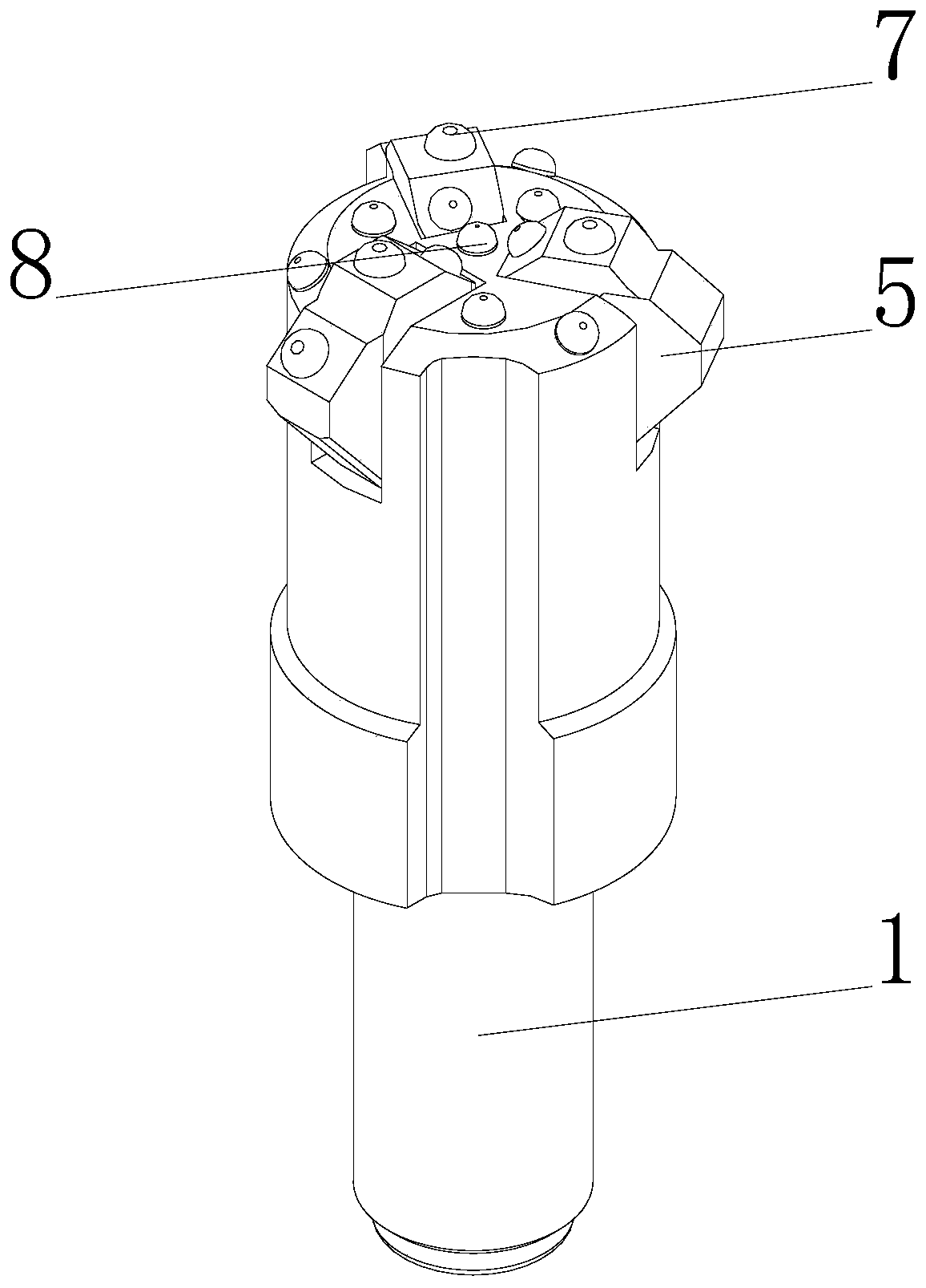 Down-the-hole drill bit for drilling and reaming