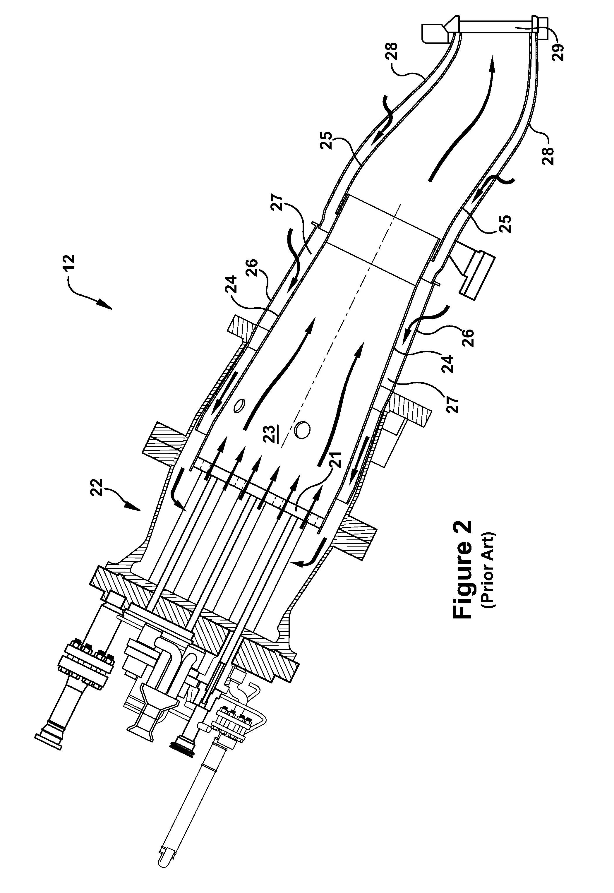 Systems and apparatus relating to downstream fuel and air injection in gas turbines