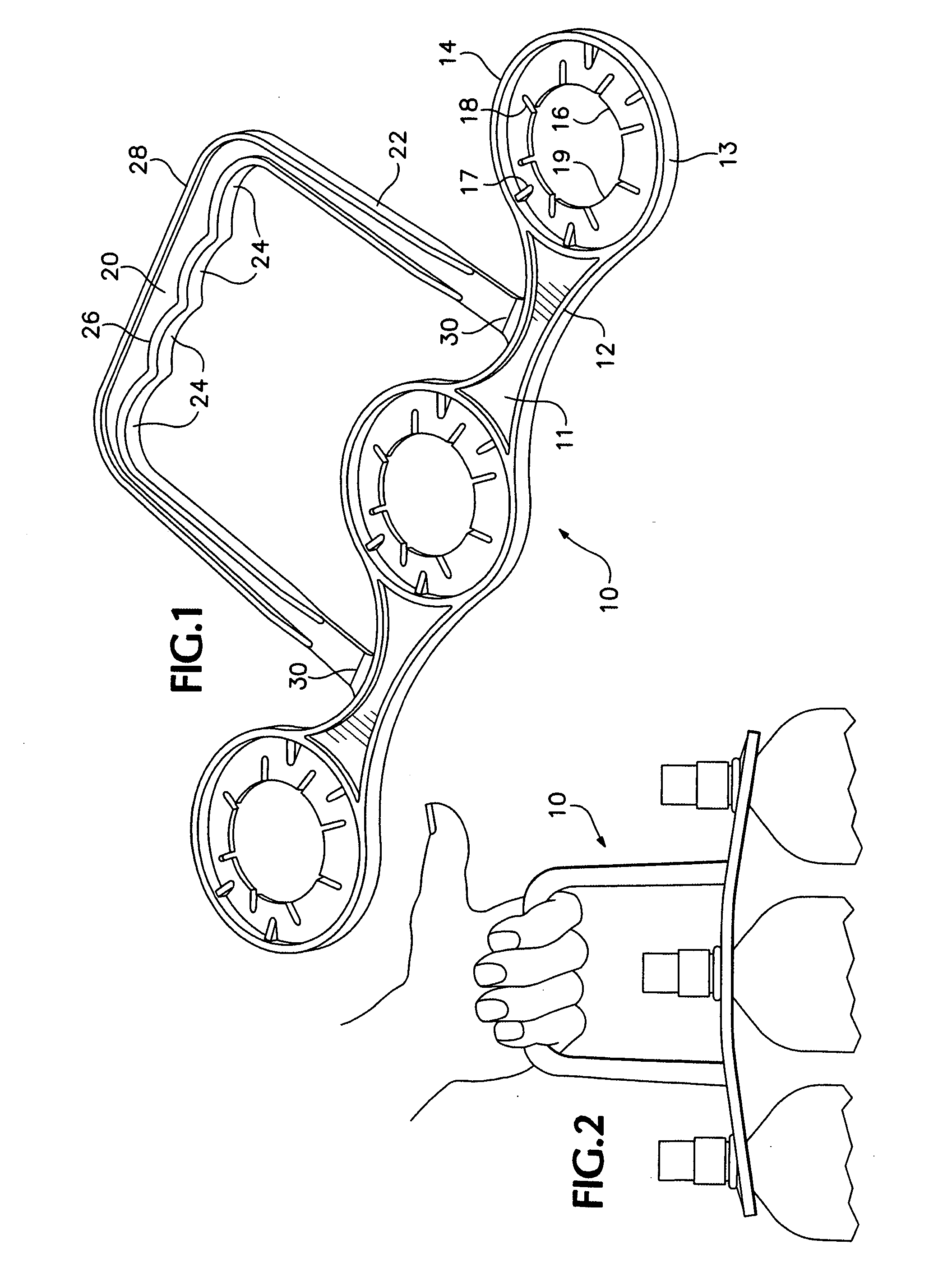 Balanced multiple container carrier