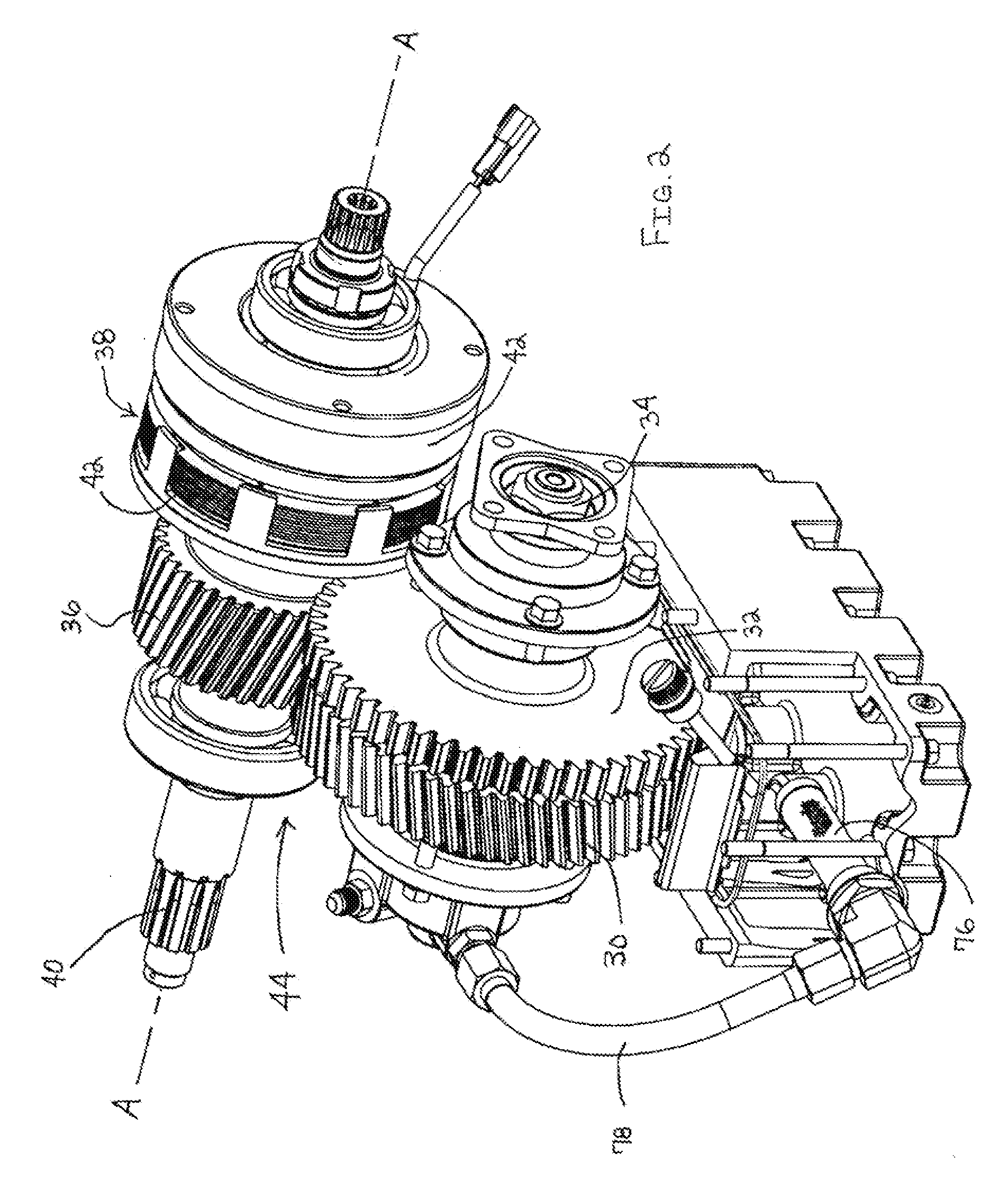 Pump transmission with pto gear and independently clutched impeller