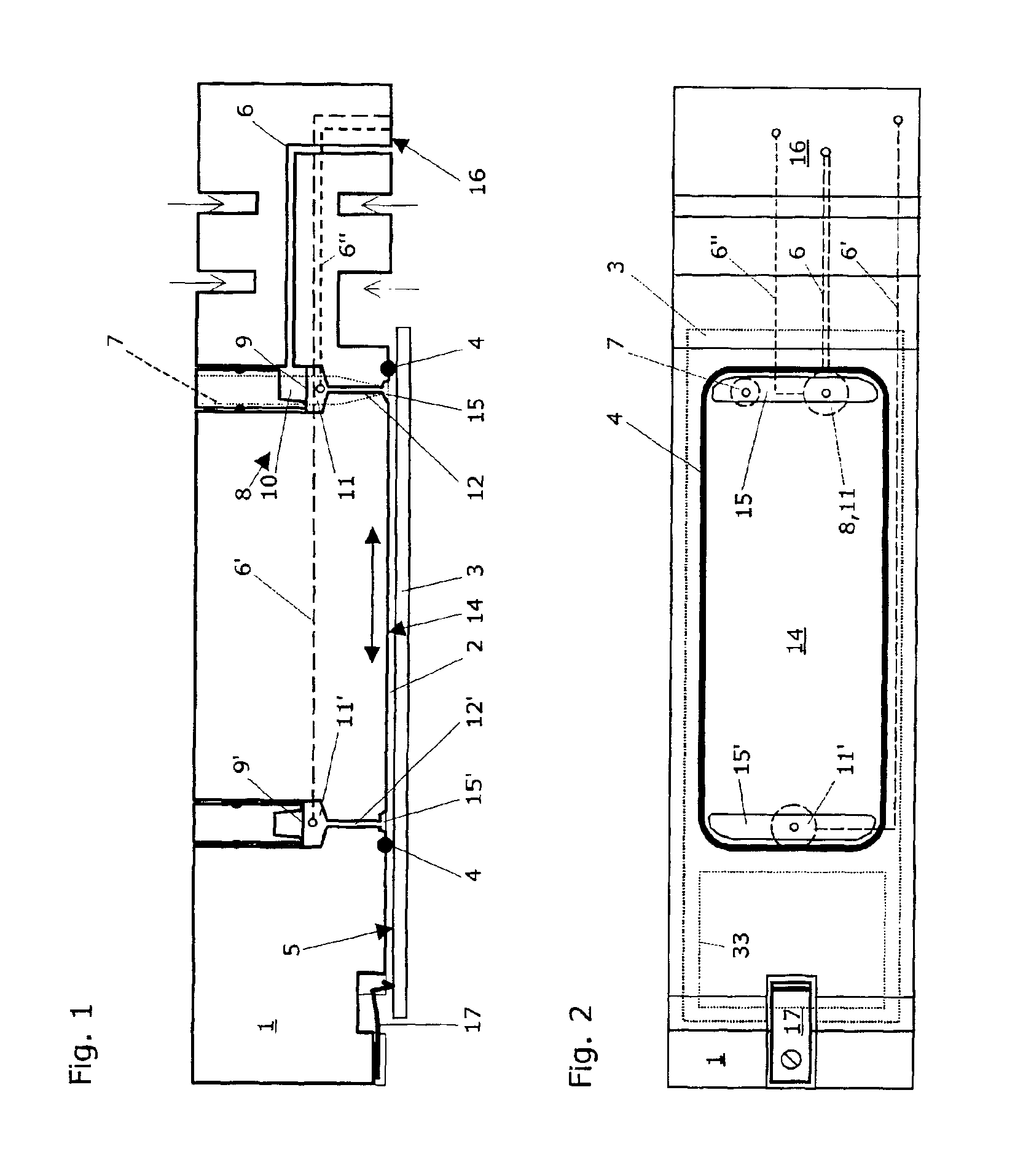 Device for providing a hybridization chamber, and process unit and system for hybridizing nucleic acid samples, proteins, and tissue sections