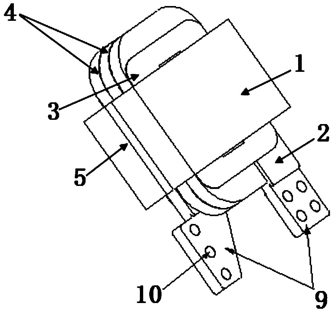 Heavy-current high-frequency plane inductor and making method thereof