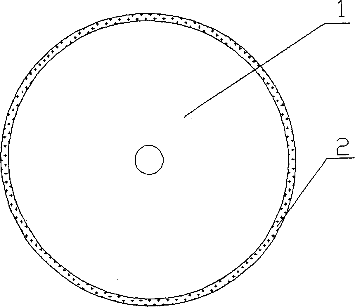 Dual-purpose saw web for cutting and grinding glass and its manufacturing method