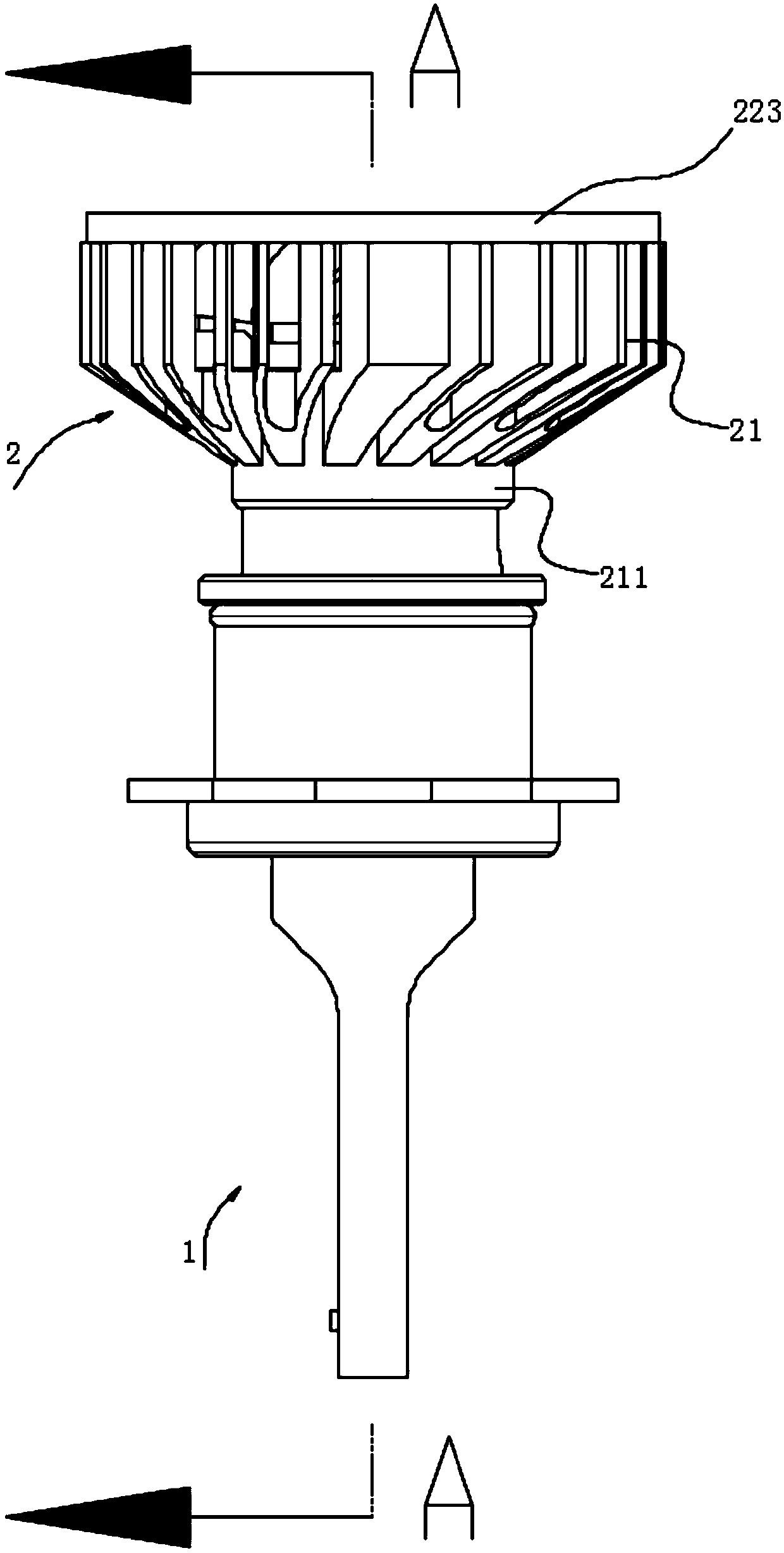 Light emitting diode vehicle light which is high in spotlight intensity and heat dissipation