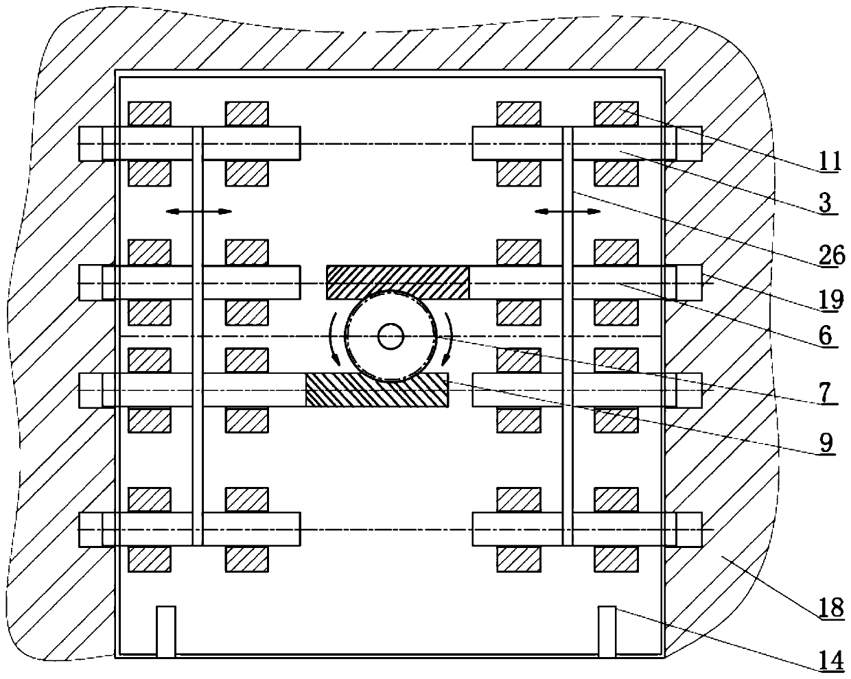 Anti-collision quick-opening door structure for large geotechnical centrifuge