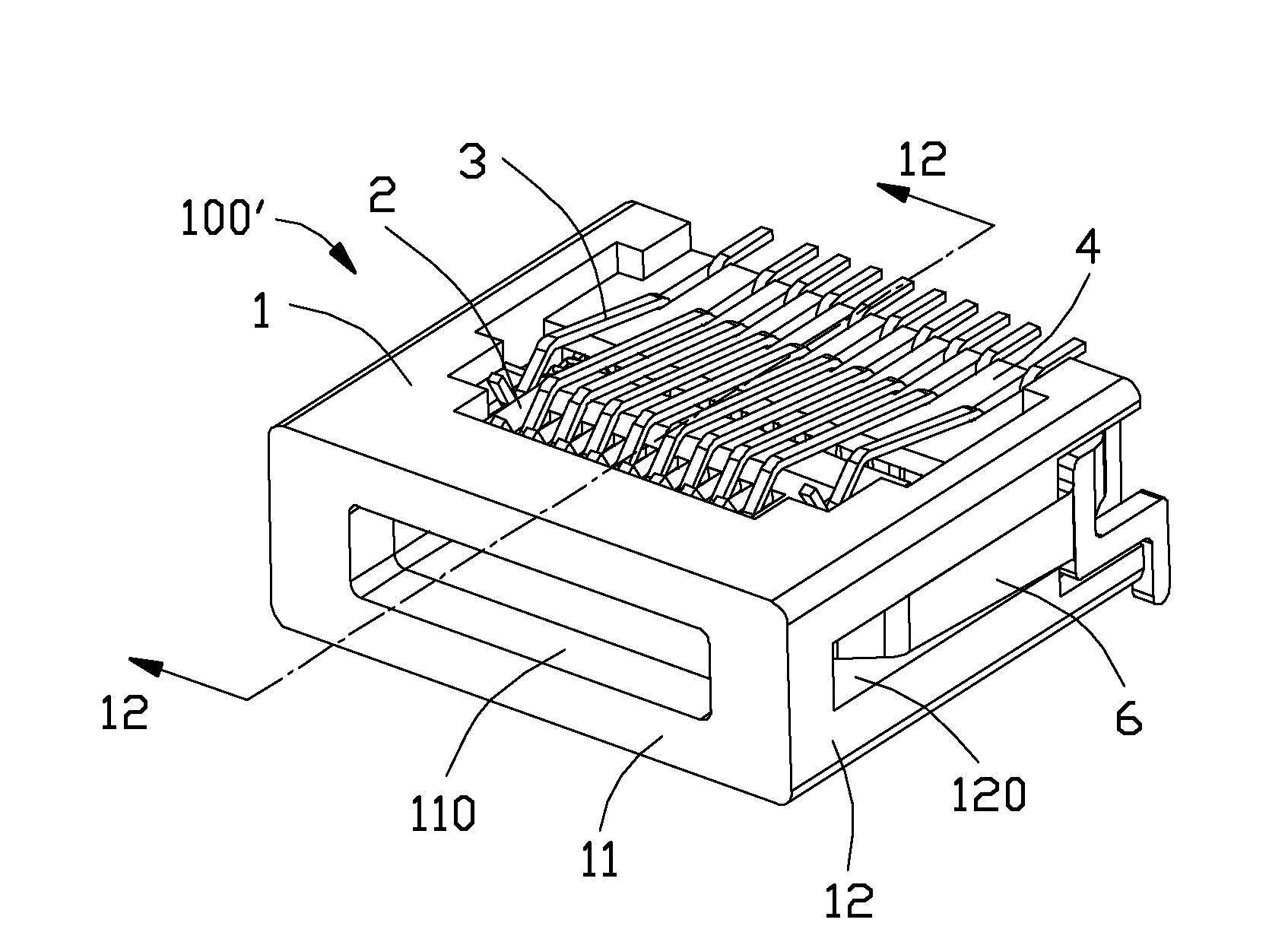 Electrical receptacle connector