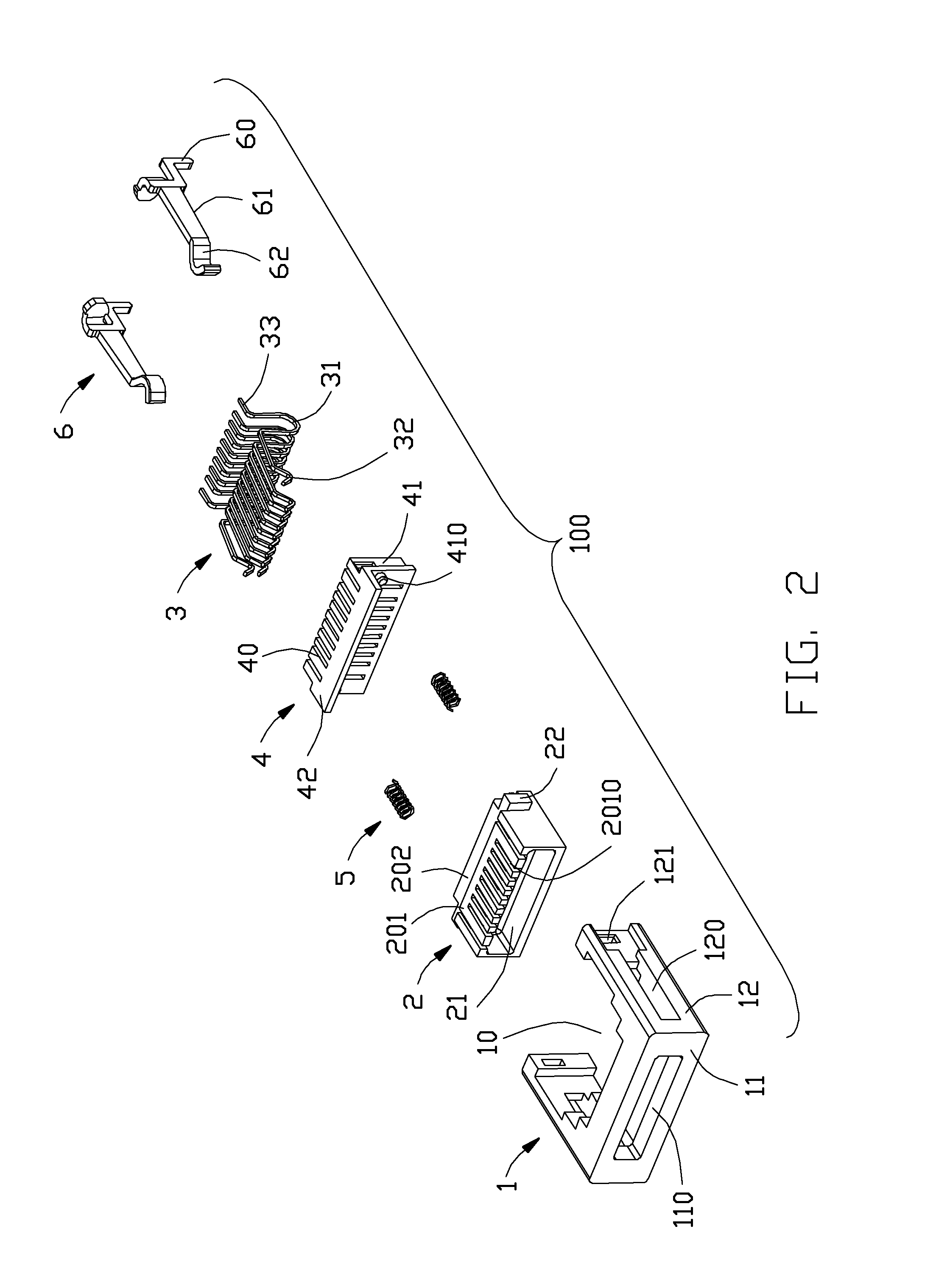 Electrical receptacle connector