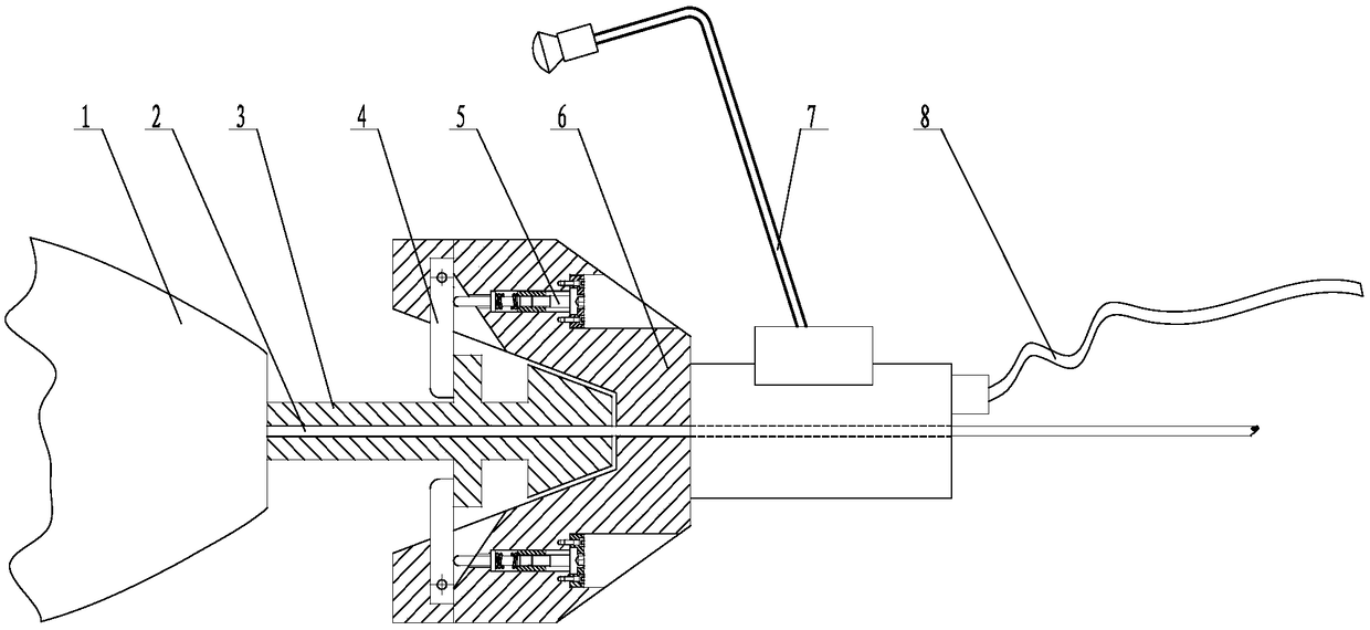 Tapered rod type butt joint traction mechanism for recycling underwater robot