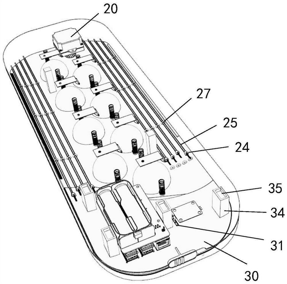 A kind of guzheng musical toy with ball rebound sound and pressing control sound effect