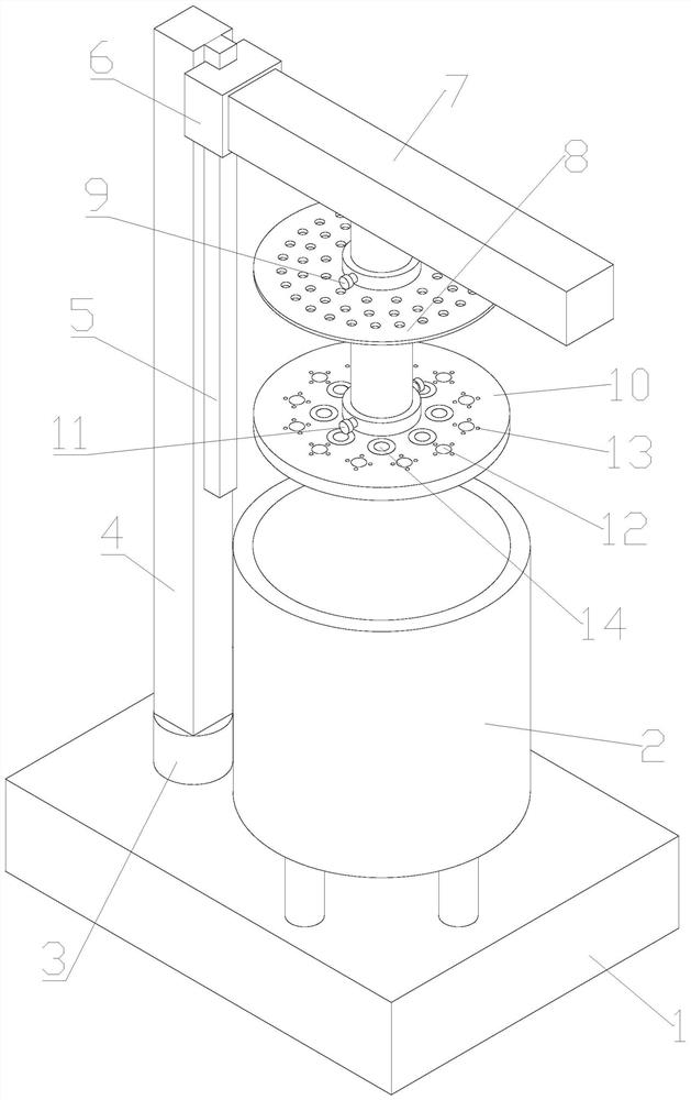 A waste water treatment device for livestock and poultry farms