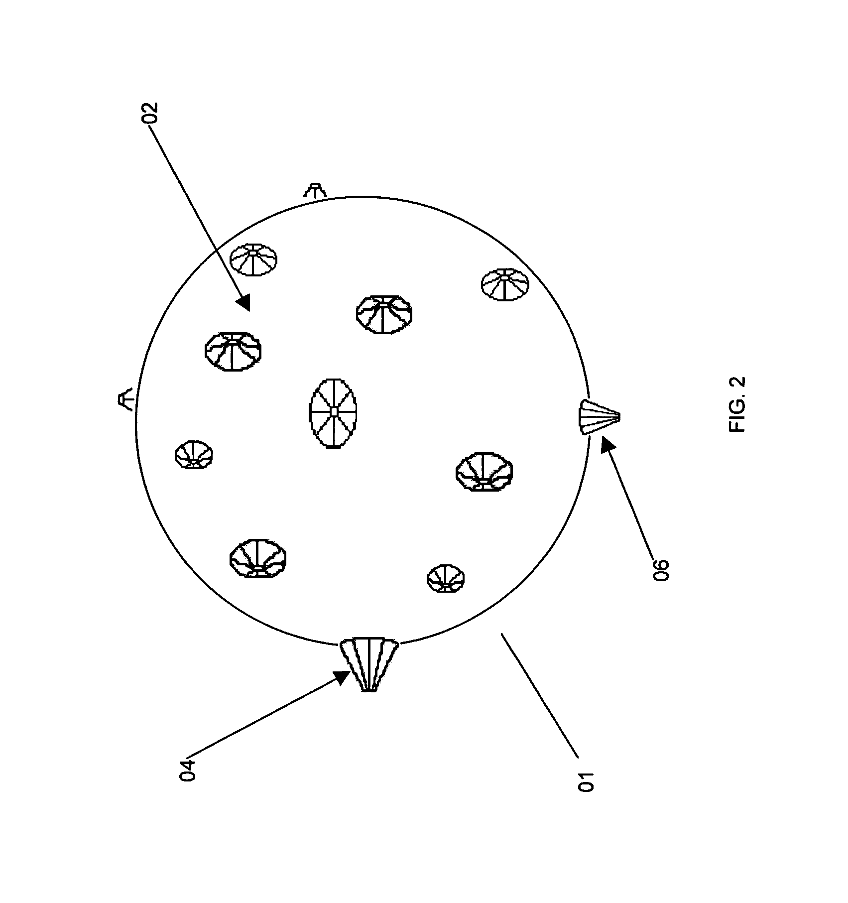 Mine clearing device incorporating pneumatic thrust and unbiased motion