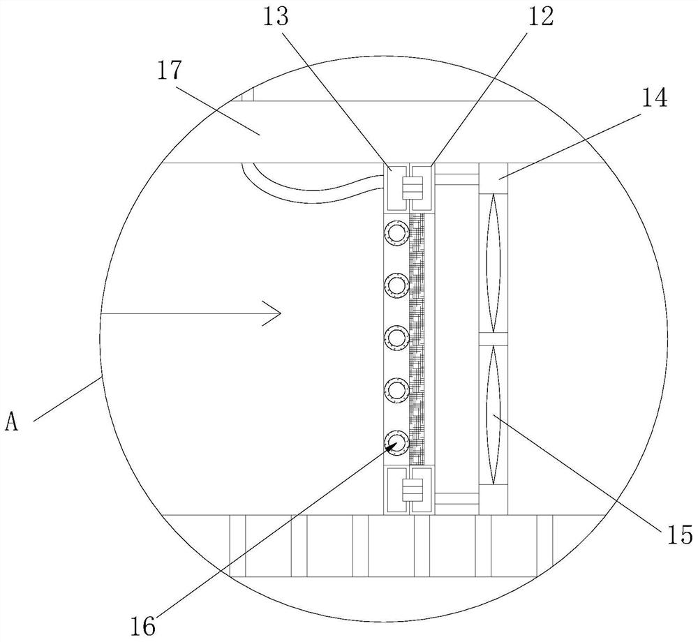 Concrete circulating crushing device