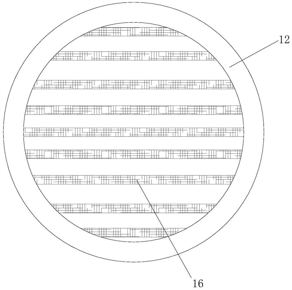 Concrete circulating crushing device