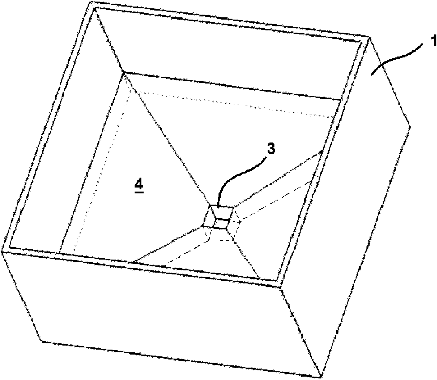 Seeding guidance die for growing silicon crystal by directional solidification method